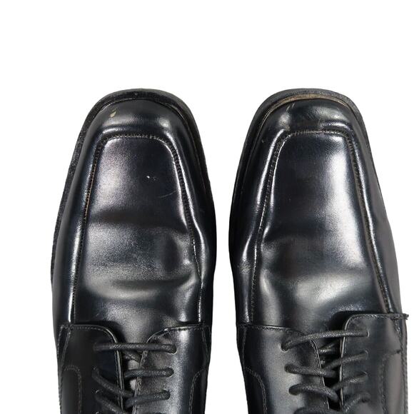 Stacy Adams Shoe Mens 8 Oxford Dress Formal Leather Square Toe Derby Calhoun Moc - Picture 10 of 15